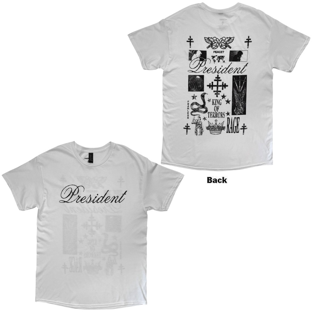 President - King Of Terrors Mens Tshirt - White